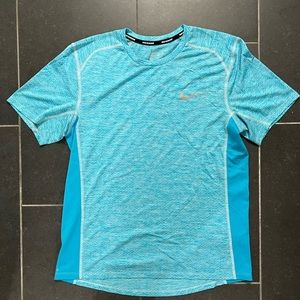 Nike Running Dri Fit Shirt Size Medium Blue